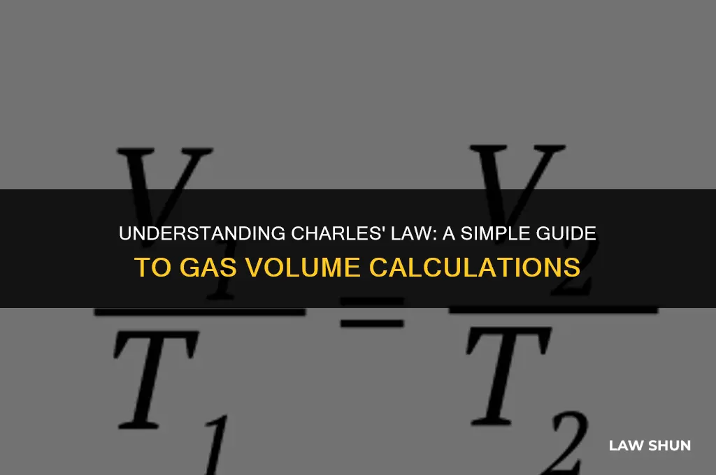 how do you calculate charles law