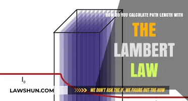 Understanding Path Length Calculation Using Lambert's Law in Optics