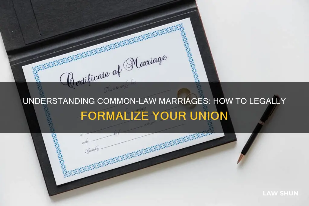how do you do common law marriages