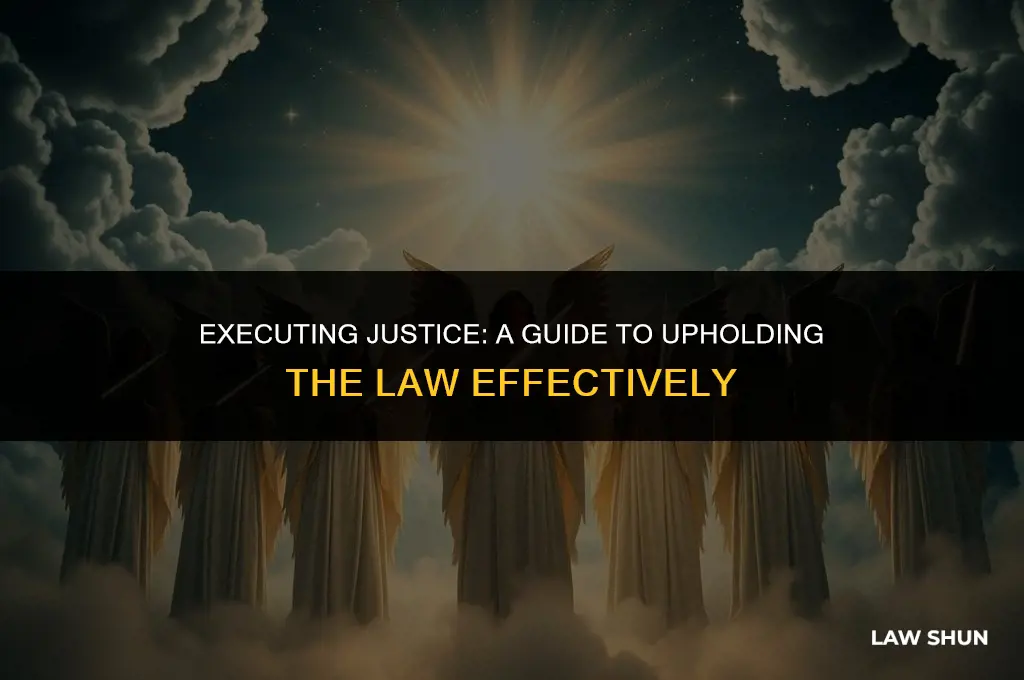how do you execute the law