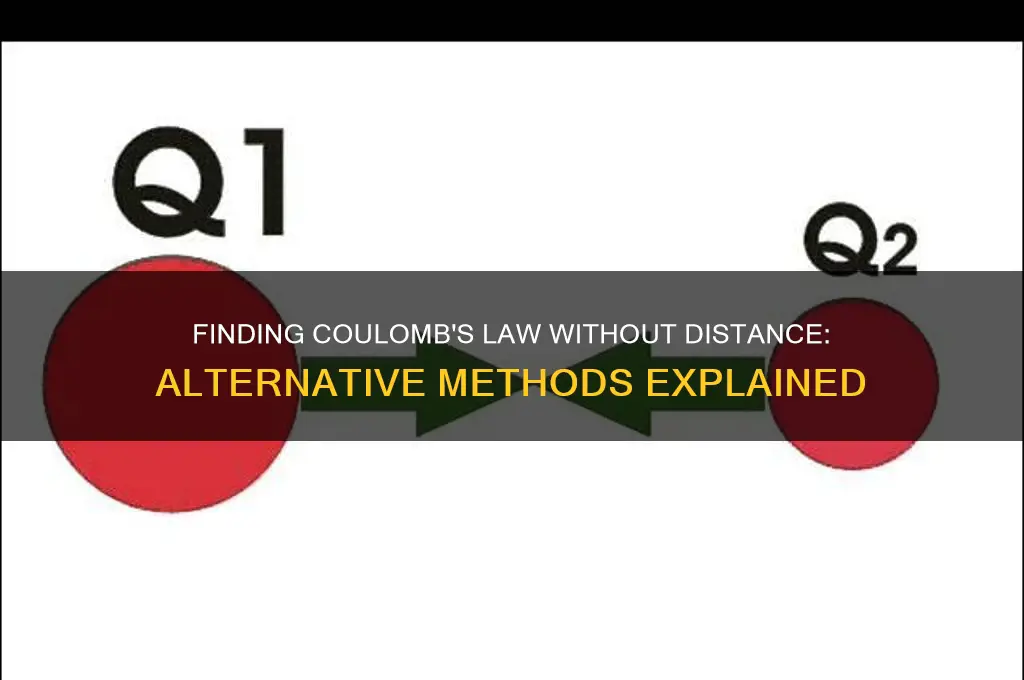 how do you find coulombs law without a distance