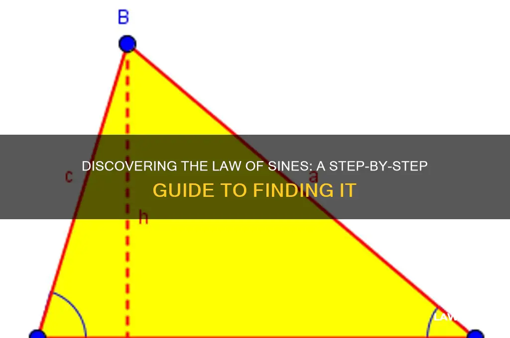 how do you find law of sines