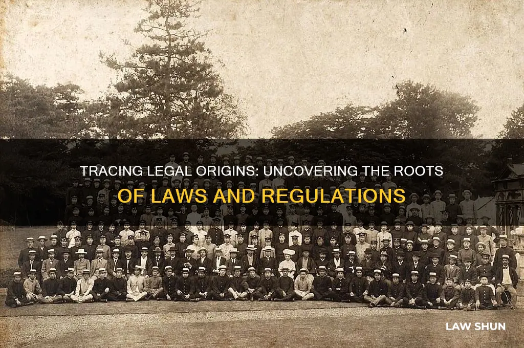 how do you find where a law came from