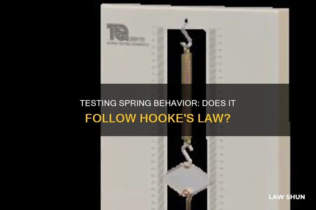how do you know if a spring obeys hooke