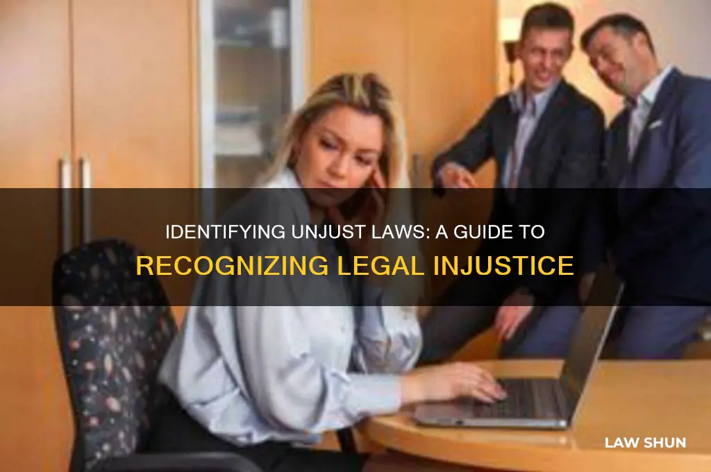 how do you know if the law is unjust brainly
