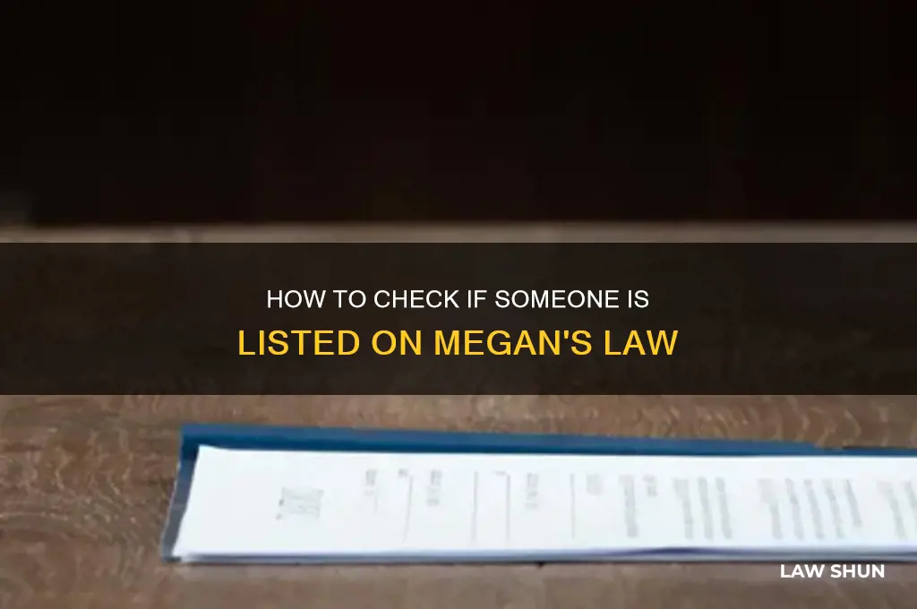 how do you look if somebody is on megans law