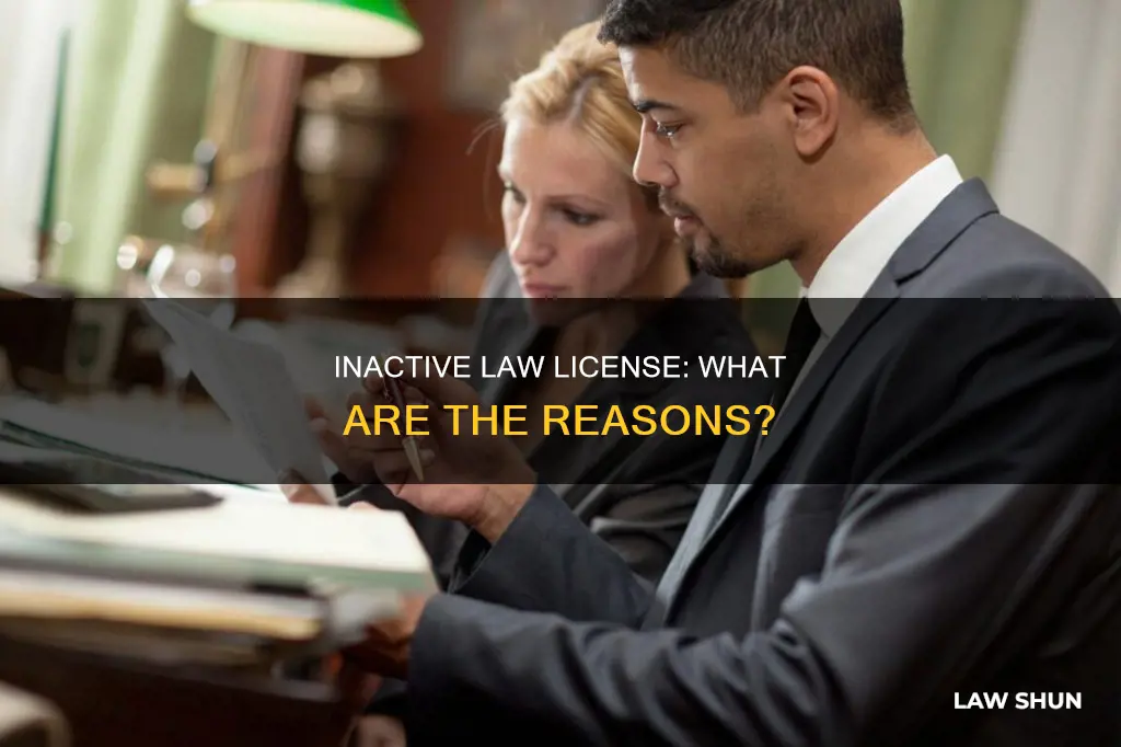 how do you lose your law license becomes inactive