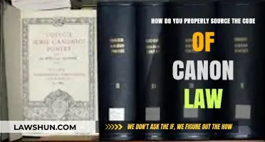 Mastering Canon Law: A Guide to Properly Sourcing Its Code