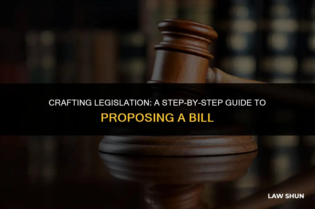 how do you propose a bill