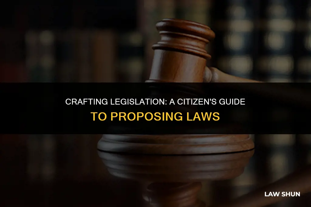 how do you propose a law