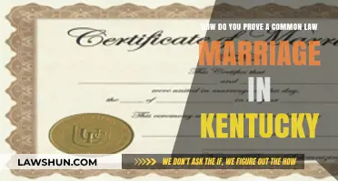 Common Law Marriage in Kentucky: What's the Proof?