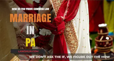 Common-Law Marriage in PA: Proving It