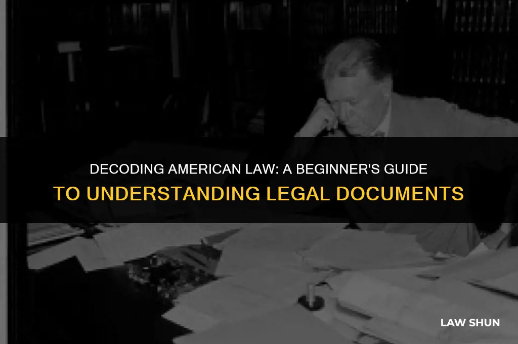 how do you read american law