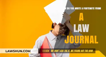 Mastering Legal Footnotes: A Guide to Law Journal Citation Style