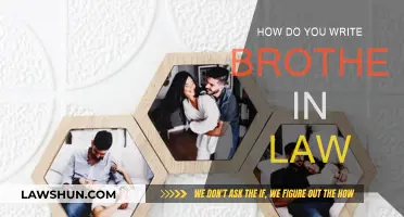 Writing 'Brother-in-Law': The Correct Way