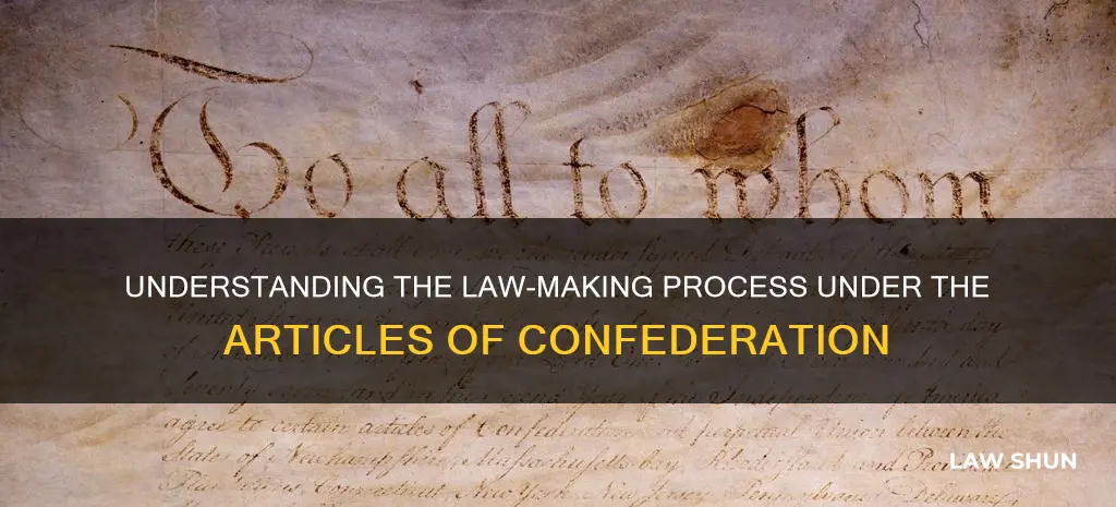 how does a bil become law under articles of confederation