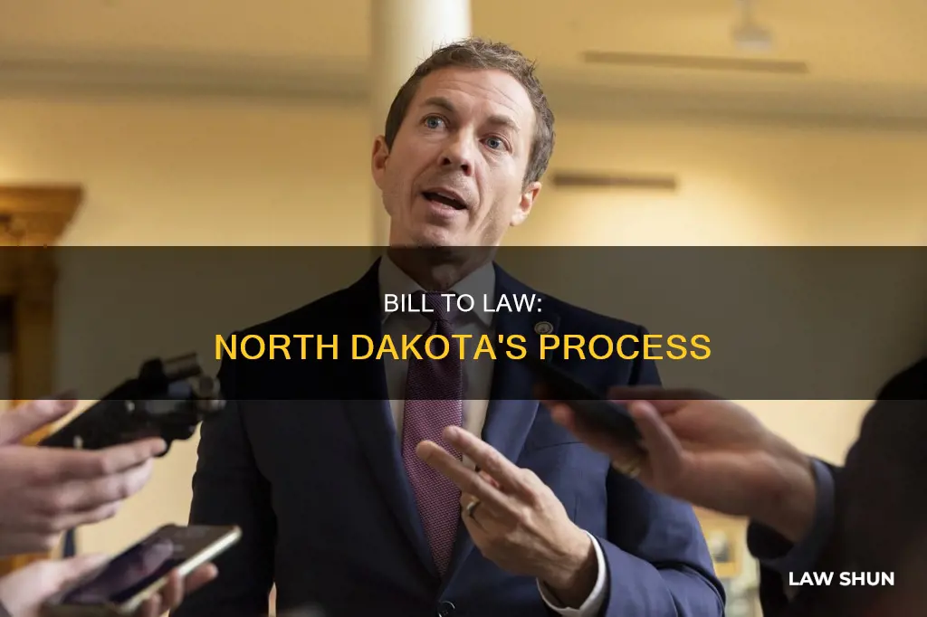 how does a bill become a law in north dakota