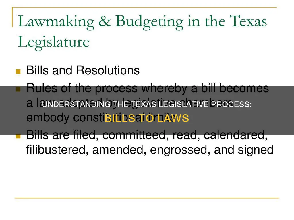 how does a bill become a law in texas