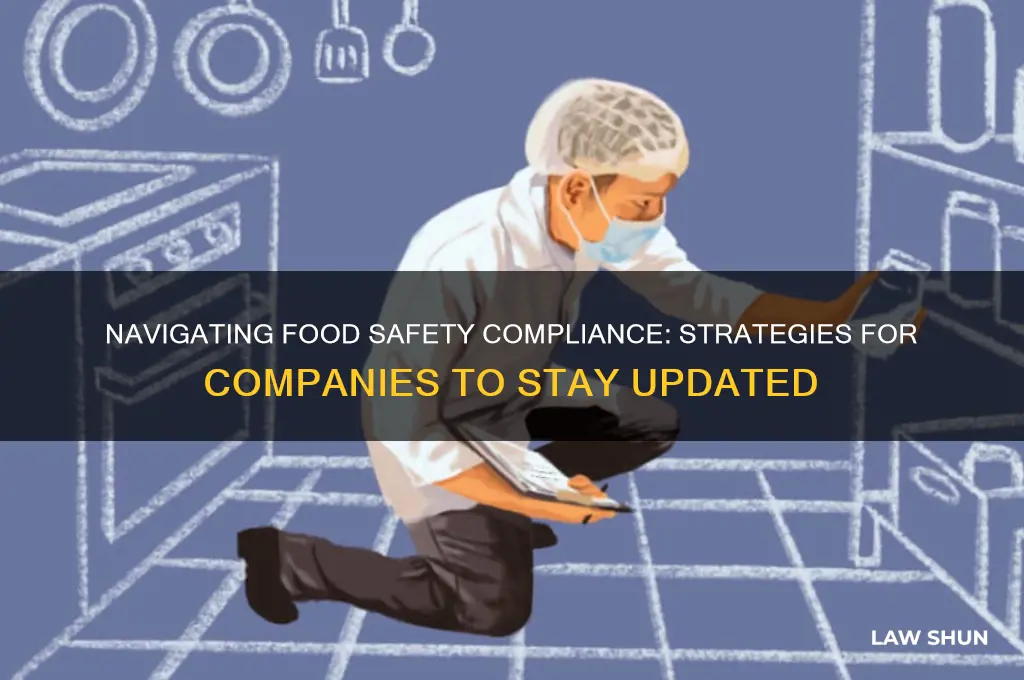 how does a company keep track of food safety laws