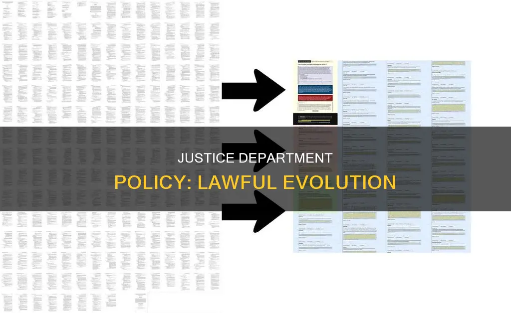 how does a justice department policy become law