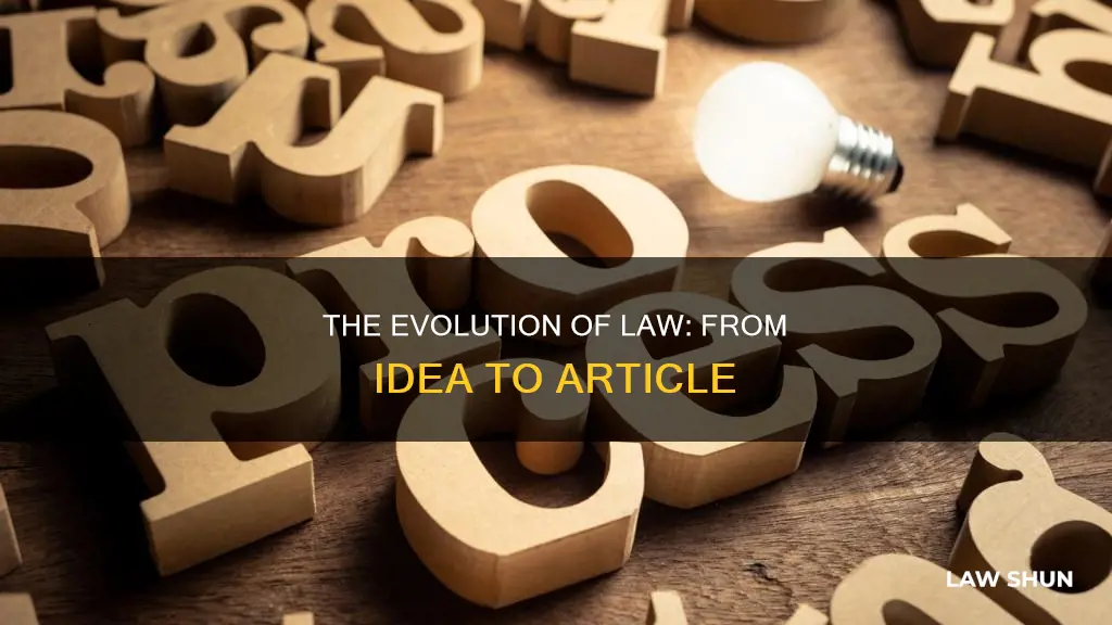 how does a law become a article