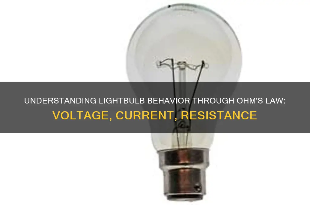 how does a lightbulb behave according to ohm