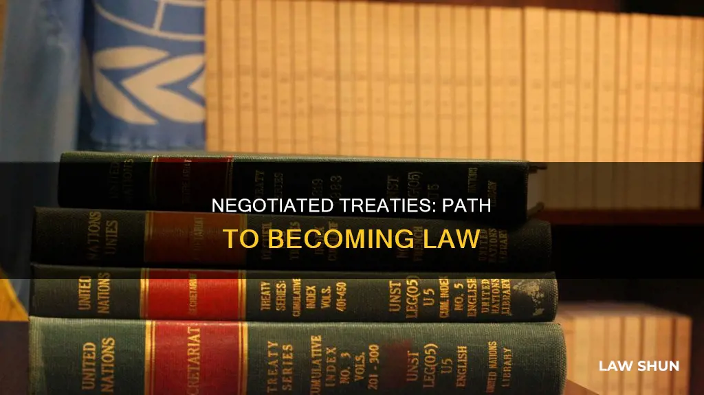 how does a neogtiated treaty become law