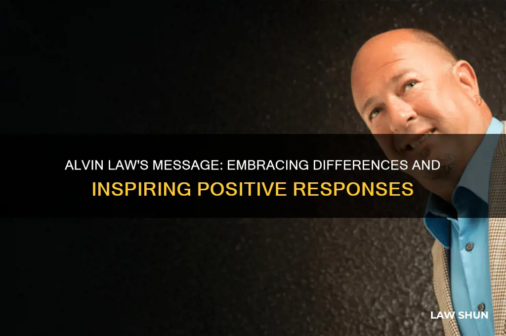 how does alvin law want people to respond to him
