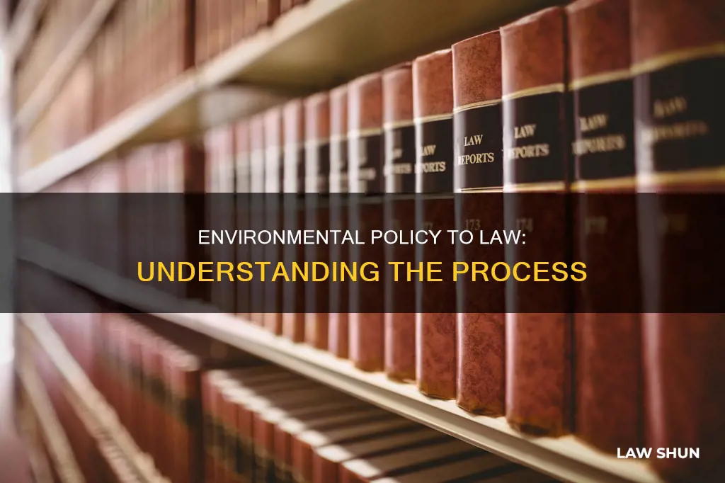 how does an environmental policy become a law