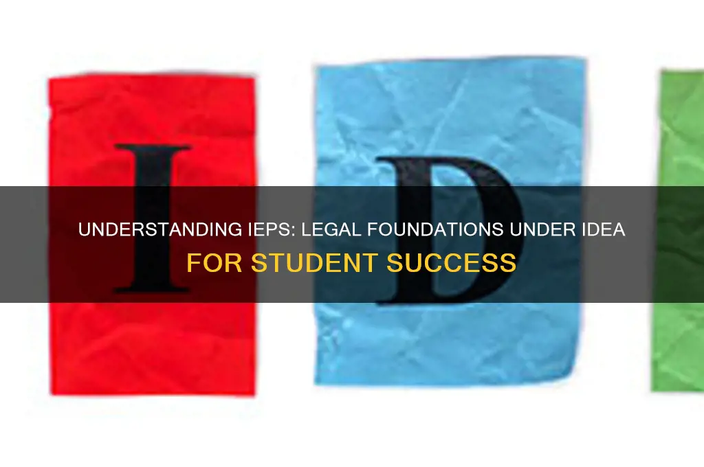 how does an iep relate to law idea