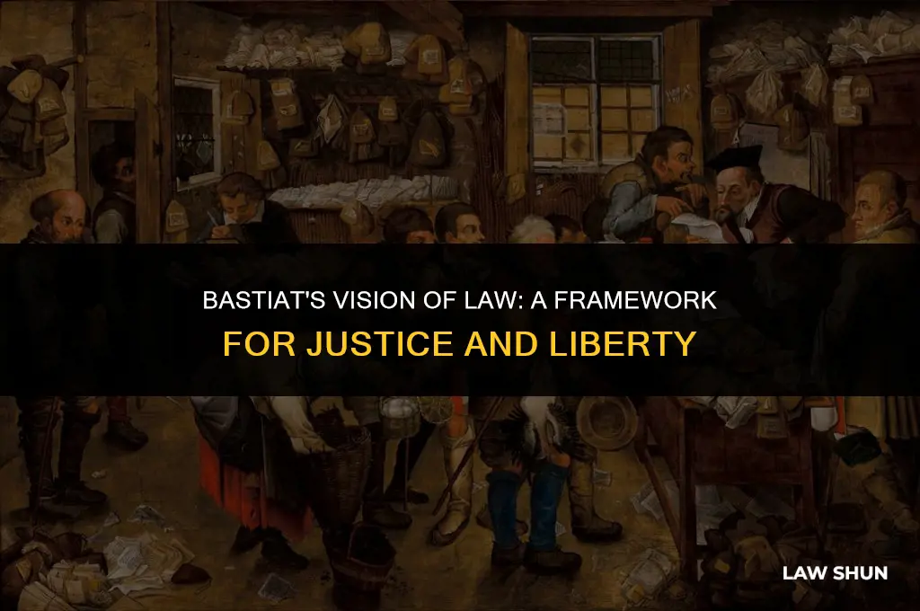 how does bastiat describe the law