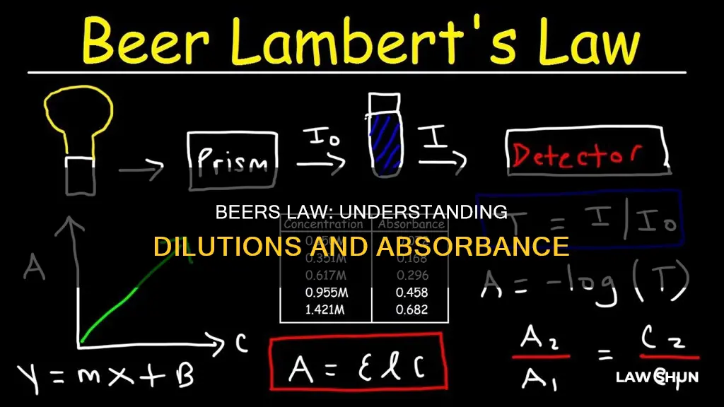 how does beers law apply to dilutions