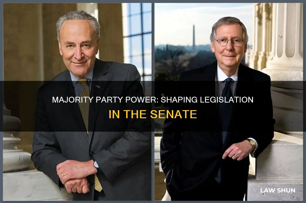 how does being majority larty in senate affect laws