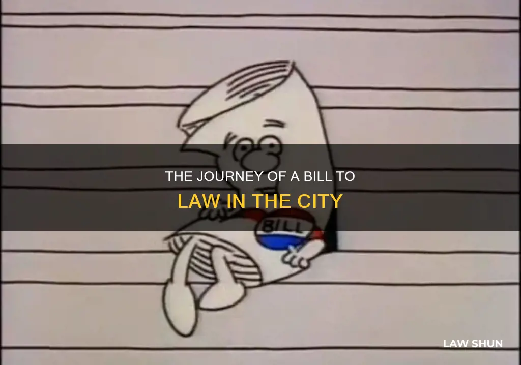 how does bill become law in city