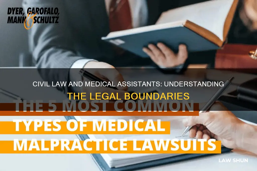 how does civil law apply to a medical assistant