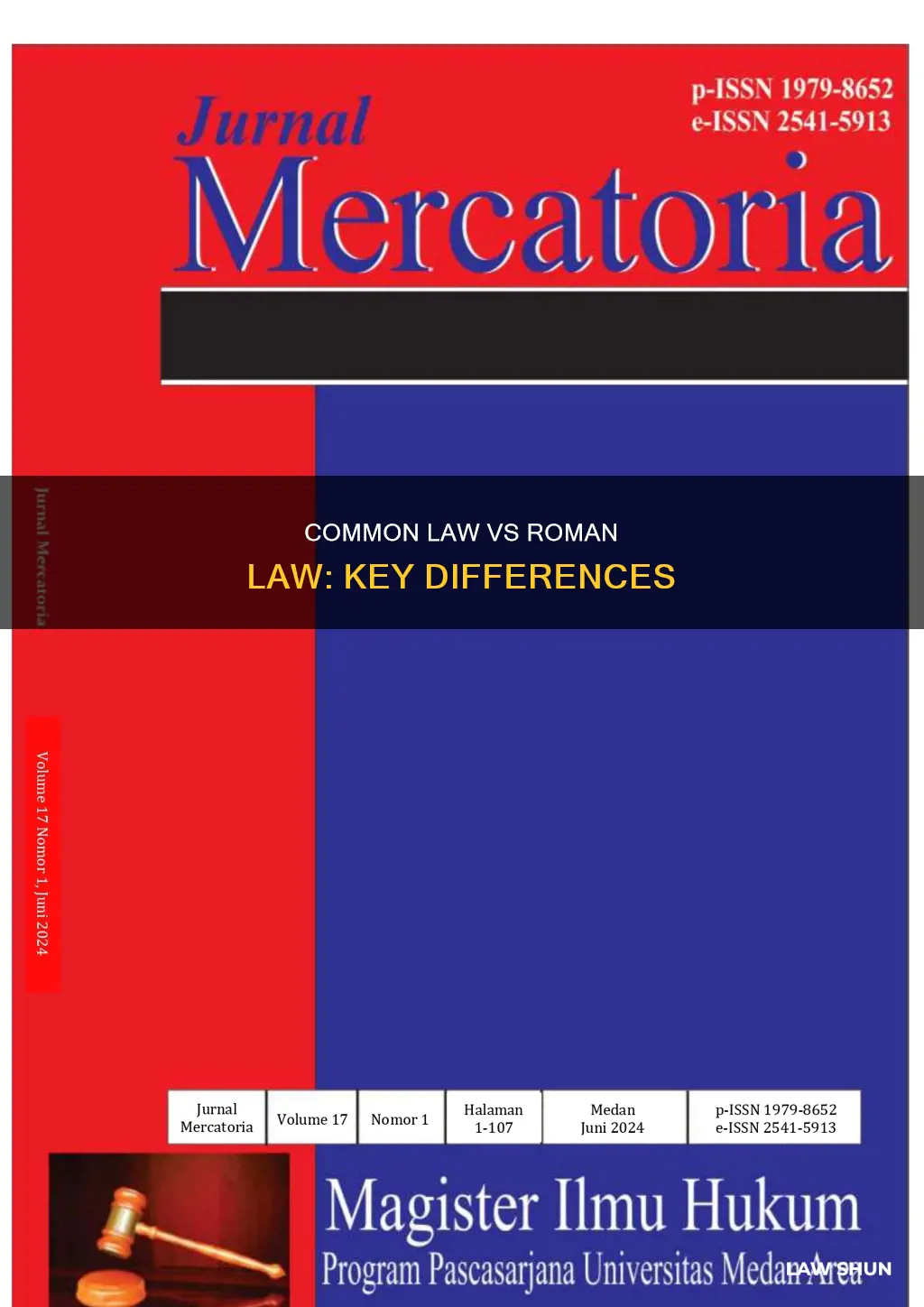 how does common law differ from roman law