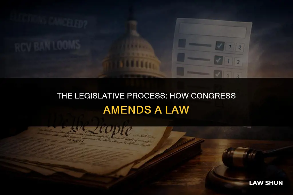 how does congress amend a law