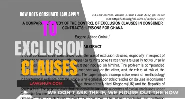 Consumer Law: Understanding Exclusion Clause Applications