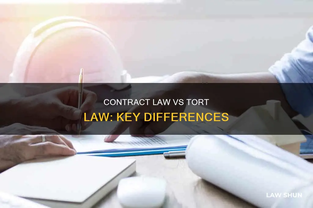 how does contract law differ from tort law
