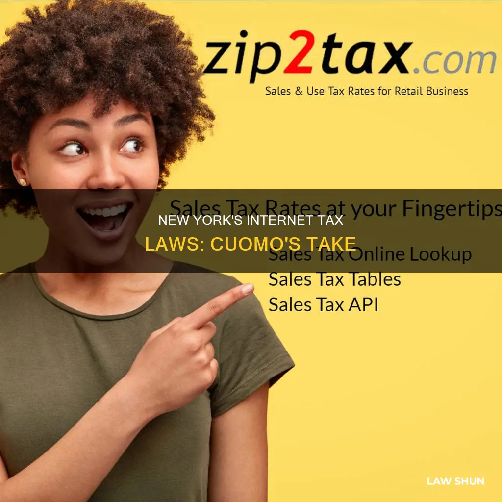 how does coumo law on taxing on the internet read