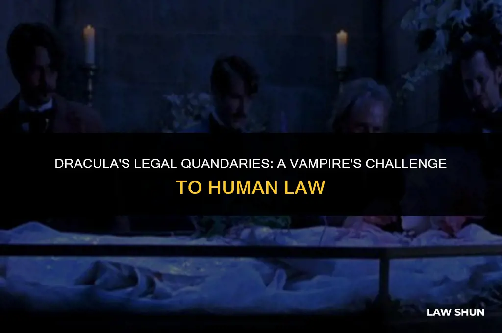 how does dracula challenge the law