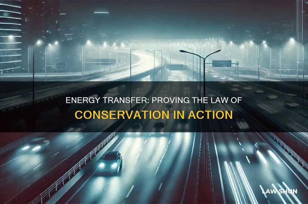 how does energy transfer demonstrate the law of conservation