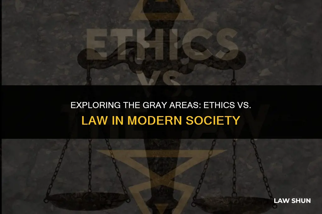 how does ethics compare to law