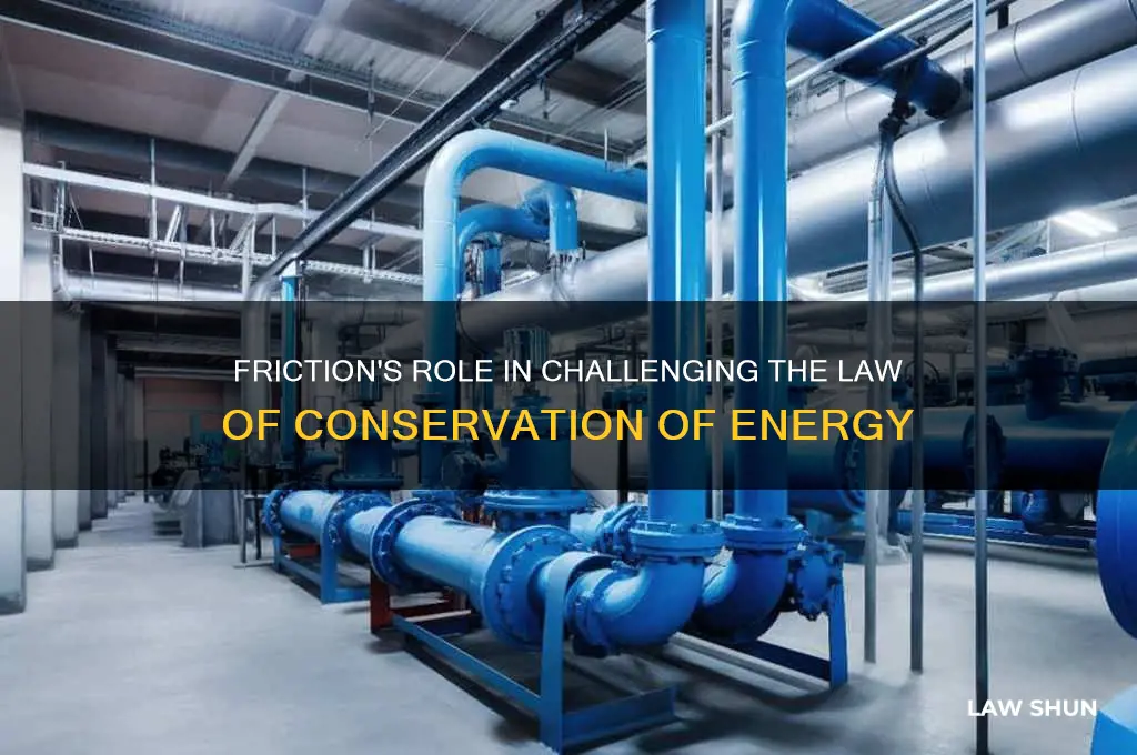 how does friction affect the law of conservation of energy