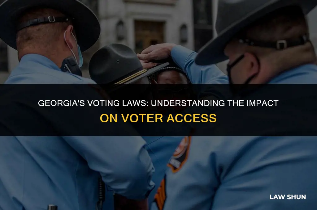 how does ga law restrict voting