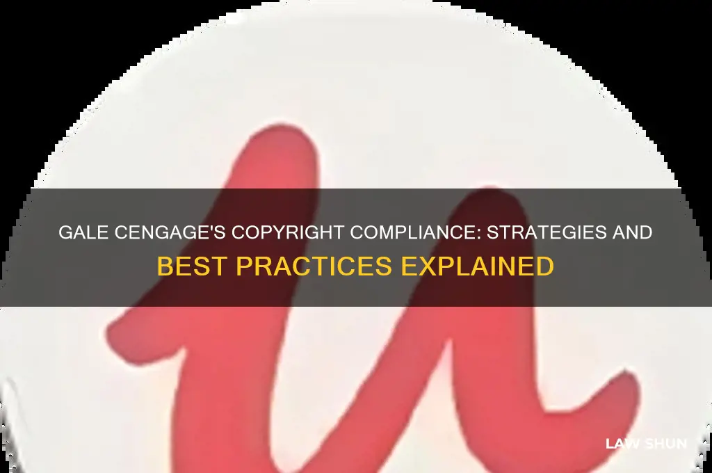 how does gale cengage comply with copyright laws