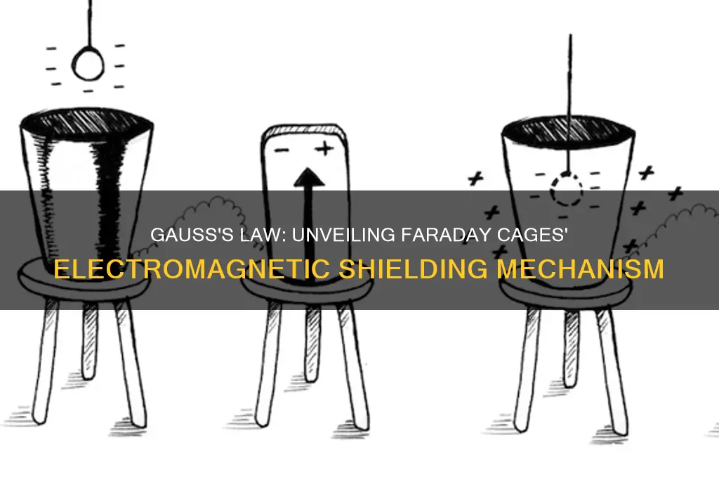 how does gauss law prove the existence of faraday cages
