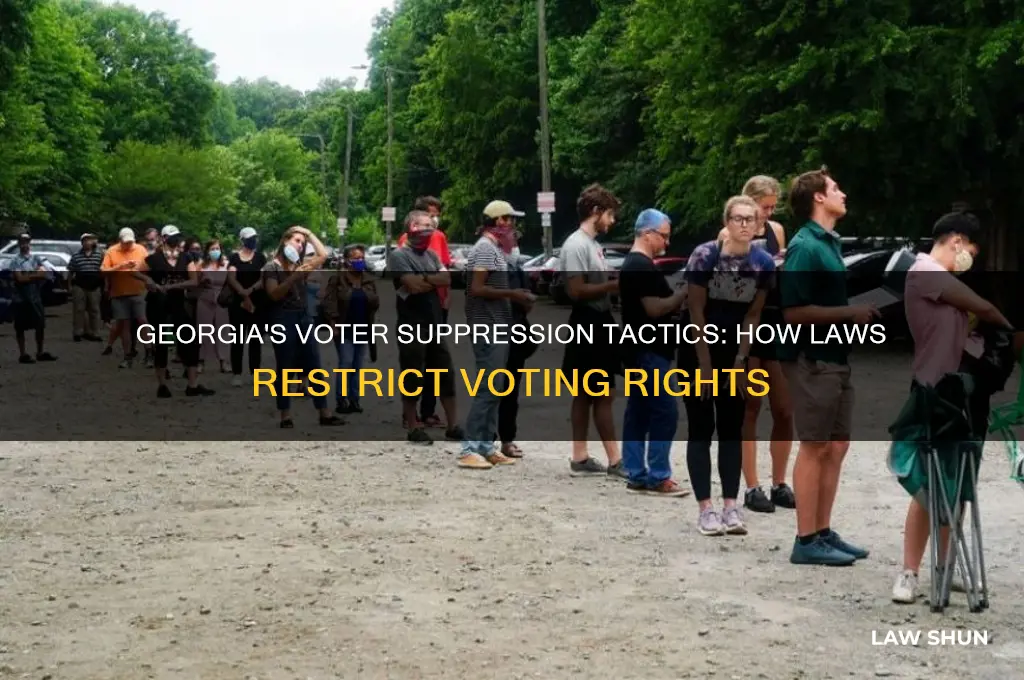 how does georgia law suppress votes