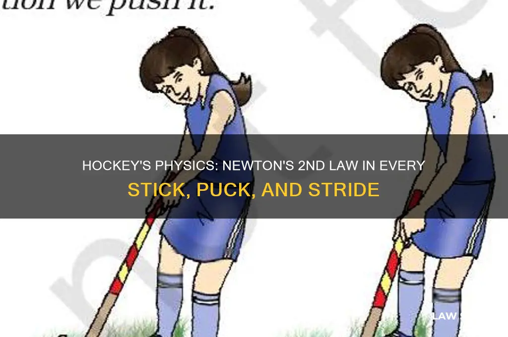how does hockey relate to the 2nd law of motion