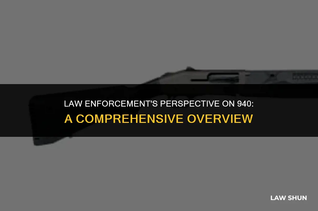 how does law enforcementfeal about 940